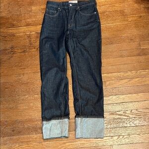 Everlane High Rise Straight Jean Dark Rinse size 26 EUC